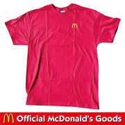 マクドナルド Tシャツ ロゴ レッド McDonald's T-shirt LOGO-RED