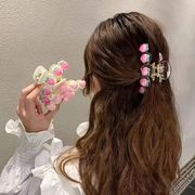 新作　ヘアアクセサリー　ヘアピン 春物　ヘアクリップ　韓国　髪飾り  可愛い 飾り付け　