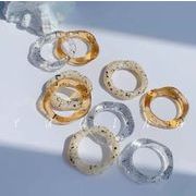 INS 2022新作   リング ファッション  デザイン感 アクセサリー  指輪 樹脂 韓国風 1.7CM