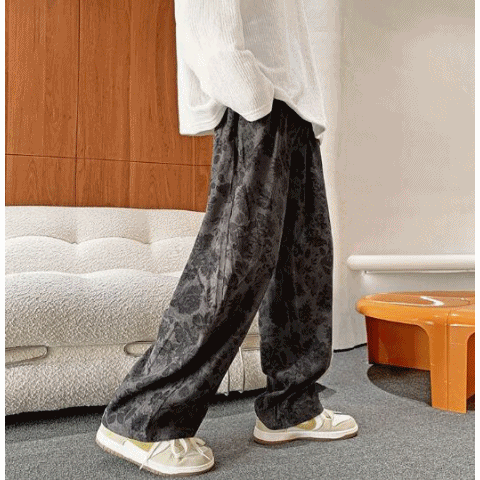 ボトムス メンズ ズボン パンツ ワイドパンツ ファッション ワイドパンツ レトロ