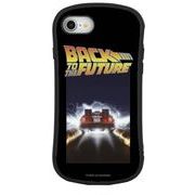 BACK TO THE FUTURE iPhone SE(第２世代)/8/7/6s/6対応 ハイブリッドガラスケース ロゴ BTTF-01A