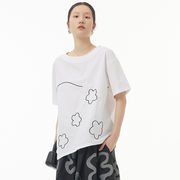初回送料無料夏新作韓国人気トップスプラスサイズの夏のTシャツ半袖カジュアル
