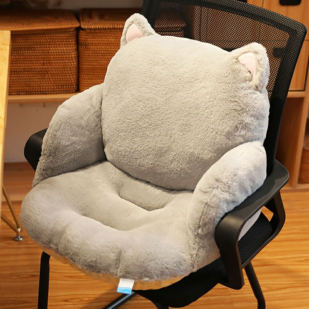 【予約商品納期約1ヶ月】 椅子 クッション 座椅子 猫 グレー キャット ぬいぐるみ 抱き枕