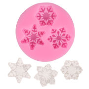 Gum pasteDIY手芸 素材 アロマ モールド 手作り石鹸 エポキシ樹脂 資材飾り ペンダント 雪の華