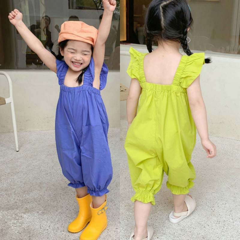子供服 ショートパンツ 韓国 オーバーオール 半袖 ゆったり サロペット 短パン ファッション　ゆったり