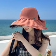 漁夫帽　バスケットハット　つば広帽子　折りたたみ帽子　日焼け防止　紫外線対策　夏　uvカット