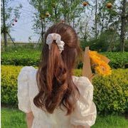 2022春夏新作　　DIY　髪飾り　 韓国風★ヘアアクセサリー★花柄　輪ゴム　5色