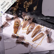 オーガンジーリボン ネイルアート ネイルパーツ ネイル用品 デコパーツ 韓国風 DIY素材