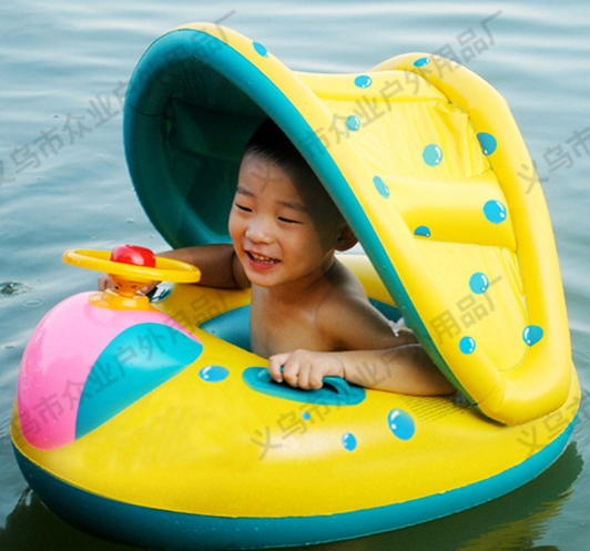 日焼け対策！ 夏新作 子供用  浮き輪   かものデザイン  浮き輪  砂浜   キッズ  海上遊び 可愛い