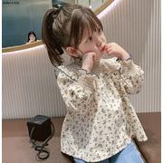 韓国風子供服   半袖   ファッション   花柄   Tシャツ   トップス   ベビー服