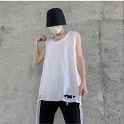韓国風  Tシャツ　ノー袖Tシャツ　夏の新しい　カジュアルTシャツ　ファッションノー袖Tシャツ★M-5X