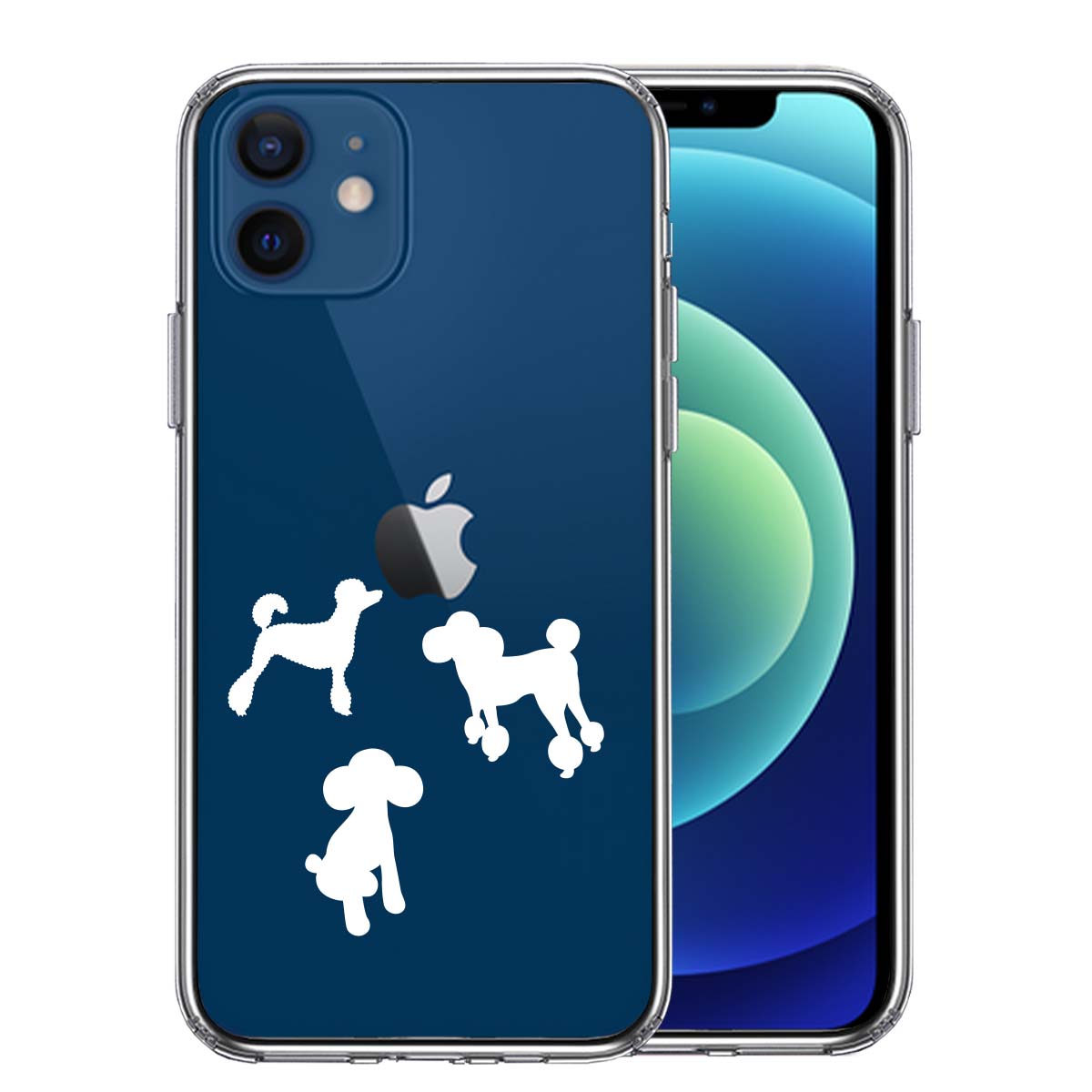 iPhone12mini 側面ソフト 背面ハード ハイブリッド クリア ケース 陽 