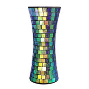 人気沸騰 韓国ファッション ガラス モザイク 花瓶 手作り 装飾 フラワーアレンジメント 大人気