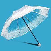 折りたたみ傘 雨傘 傘 透明傘 クリア傘 レイングッズ 梅雨対策 雨具 雑貨