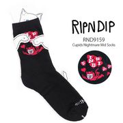リップンディップ【RIPNDIP】Cupids Nightmare Mid Socks 靴下 ハイソックス メンズ レディース