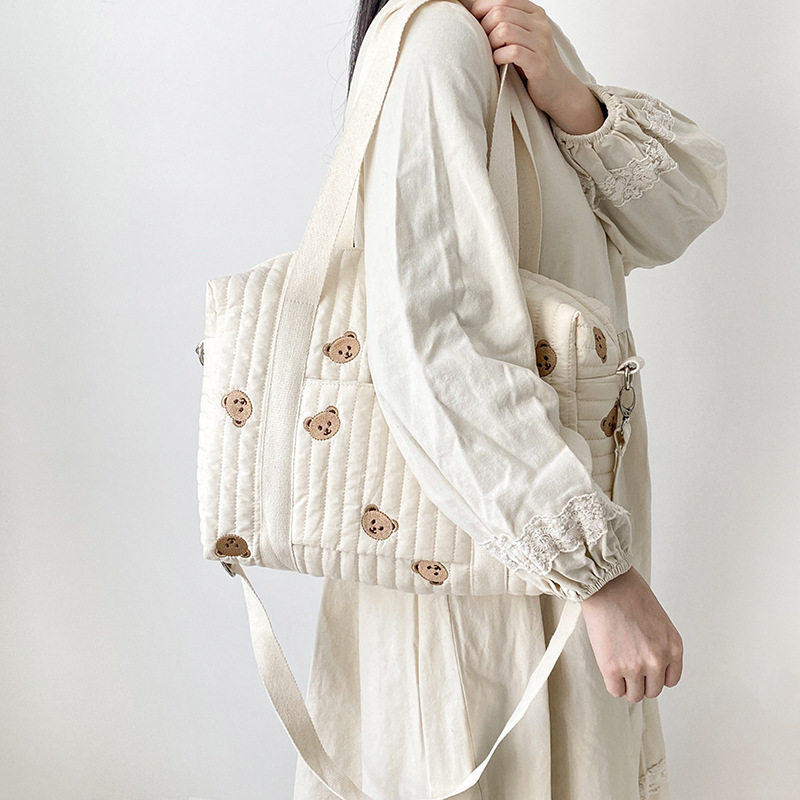 　ズックバッグ　マザーズバッグ　エコバッグ　多機能　便利　韓国ファッション ショルダーバッグ