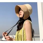 夏ファッション  キャップ 韓国風 紫外線カット   小顔効果 麦わら帽子 バケットハット