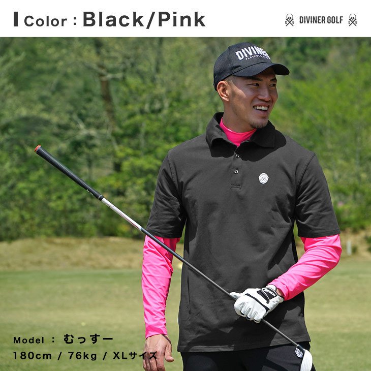 ポロシャツ ゴルフウェア ピンク - ポロシャツ
