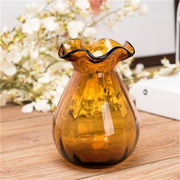 最安値挑戦で遂に解禁 ガラス 花瓶 ハイドロポニック 手工芸品 装飾 ザクロの形 可愛い レリーフ
