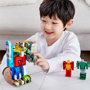 デジタル変形 子供のおもちゃ ロボット 知育玩具 アルファベットメカカーフィッティング