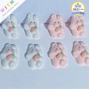 DIY 兎 手芸 デコパーツ 手作り ハンドメイ アクセサリーパーツ 可愛い 樹脂パーツ スマホケース美容