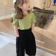 2022年春夏　子供服　トップス　かわいい女の子 袖無し ファッション Tシャツ韓国風　90cm-140cm