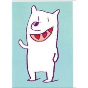 グリーティングカード 多目的 アニマルライフ「ハートドッグ（白）」犬 お絵描き イラスト