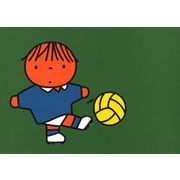 ポストカード ミッフィー/ディック・ブルーナ「サッカーをする子ども」イラスト 絵本