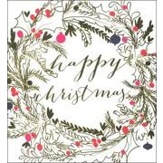 グリーティングカード クリスマス「クリスマスリース」メッセージカード