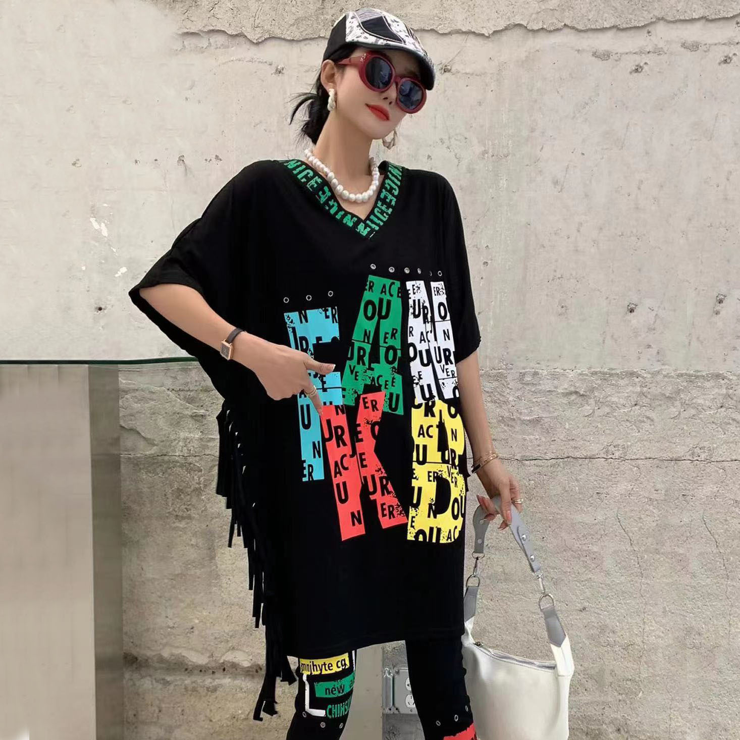 初回送料無料サマープリント半袖tシャツプルオーバーフリンジシャツ個性的ファッション Www Watsons Biz Id