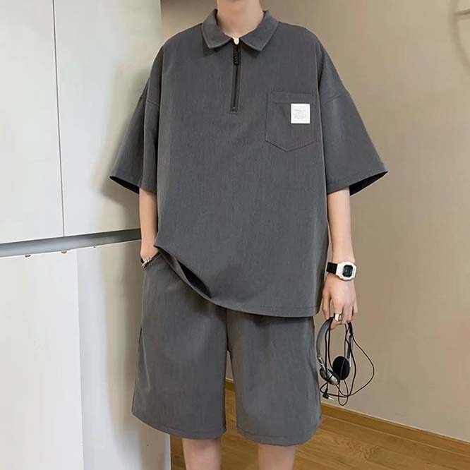 ユニセックス　メンズ　セットアップ　短袖　カジュアル　大きいサイズ　ストリート系　渋谷風☆