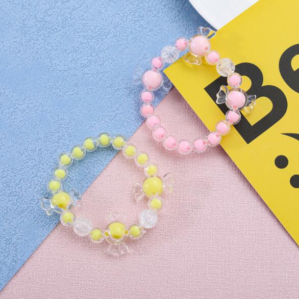 キャンディカラフルブレスレットセット 子供 ブレスレット キャンディー キュート アクセサリー ビーズ