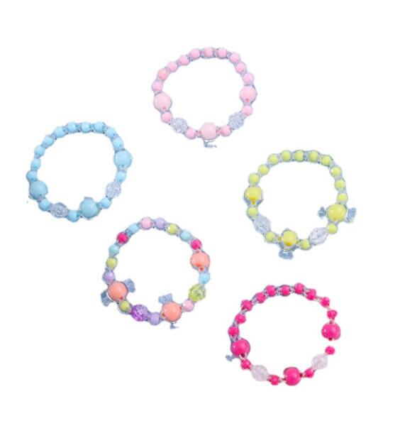 キャンディカラフルブレスレットセット 子供 ブレスレット キャンディー キュート アクセサリー ビーズ