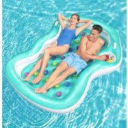 2022夏新作  可愛い  ゲーム ダブル 浮き輪 水泳用品   パンダ スイミングサークル インフレータブル