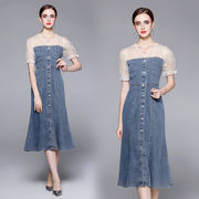 初回送料無料夏の新しいドレス半袖シャツスカートワンピースファッション人気商品おしゃれ