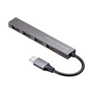 【5個セット】 サンワサプライ USB Type-C USB2.0 4ポート スリムハブ