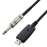 エレコム オーディオインターフェース シールドケーブル USB-φ6.3 3m 楽器用 黒