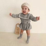 子供服 韓国 ベビー コットン 綿 ロンパース 上下セット トップス パンツ キッズファッション