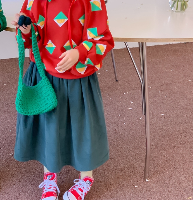 2022秋冬新作    韓国子供服   ベビー服     カジュアル スカート  ハーフスカート  かわいい  2色 80-140