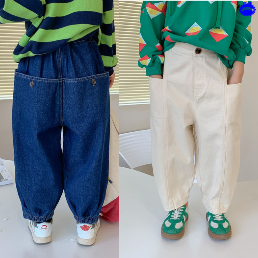 【2022年秋新作】韓国風子供服　男の子　ジーンズ　キッズ服　デニムパンツ　2色展開