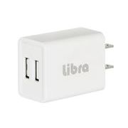 【売り切れごめん】Libra 2.1A 2ポートAC-USB充電 LBR-AD2USB21