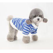 mineka&Pet ペット服　犬服　ねこ服 犬の服　長袖パーカ　ボーダー　1.5kg～8kg