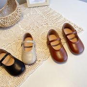 2022秋冬新作  靴  子供靴   レジャー   シンプル   単靴   韓国風  百に乗る  女の子  2色