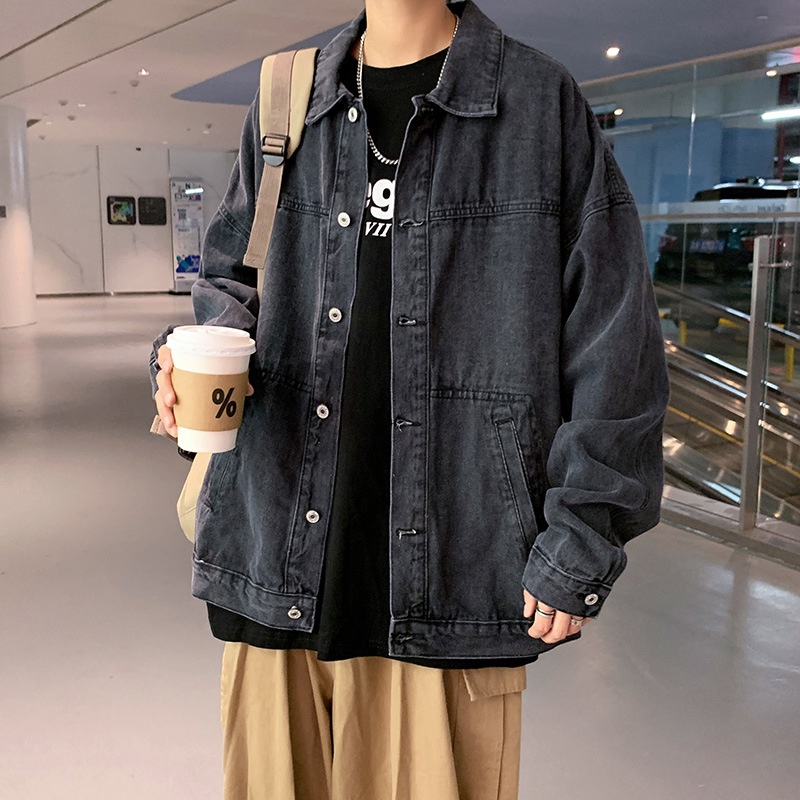 ユニセックス　メンズ　デニムジャケット　カジュアル　大きいサイズ　ストリート系 渋谷風☆