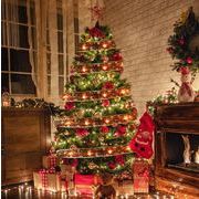 人気 クリスマスツリー 発光 撮影道具  北欧風 クリスマスツリーの木 オーナメント リボン3色