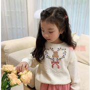 韓国子供服 おしゃれ 防寒 子供 ニット キッズ セーター  トップス 長袖 厚手 ニットセーター 80-150