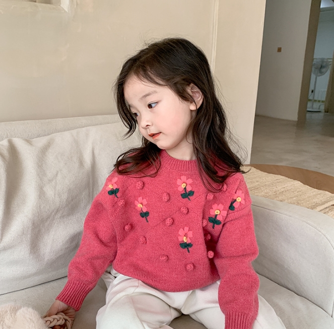 韓国子供服 長袖 防寒 おしゃれ  厚手 セーター ニット キッズ セーター ニット トップス    90-150 2色