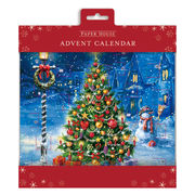 アドベントカレンダー クリスマス スクエア型ミディアム グリーティングカード