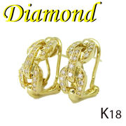 1-2209-03020 TDZ  ◆  K18 イエローゴールド ダイヤモンド  デザイン ピアス