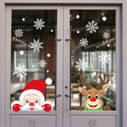 クリスマス★飾り★商店★ ガラス窓★装飾★静電ステッカー★クリスマス用品